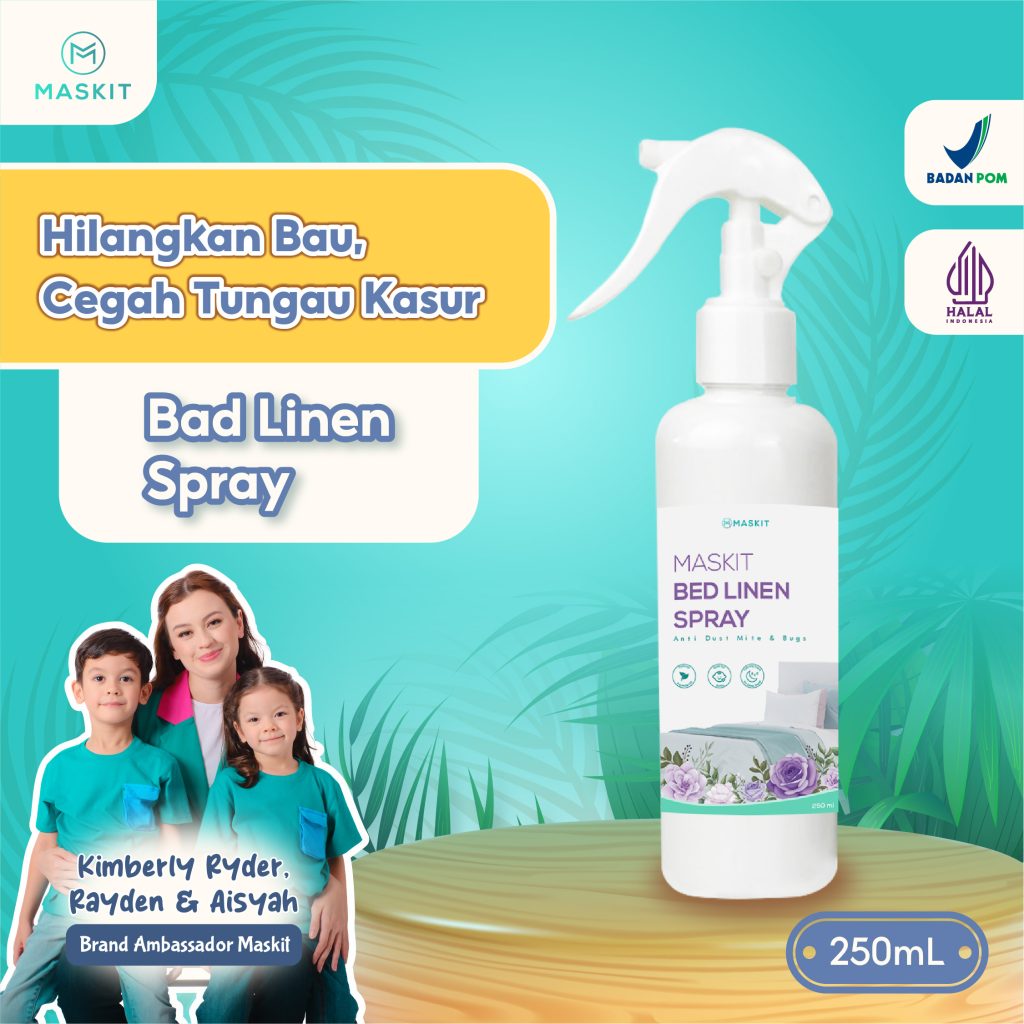 Maskit Baby Bed Linen Spray Anti Kutu Tungau Kasur Natural 250ml