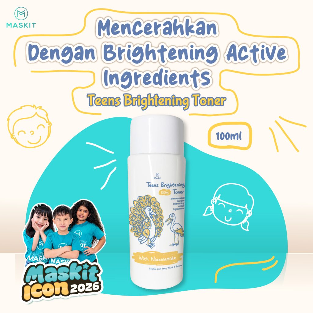 Teens Brightening Toner with Niacinamide & Panthenol - Toner Anak Maskit 100ml